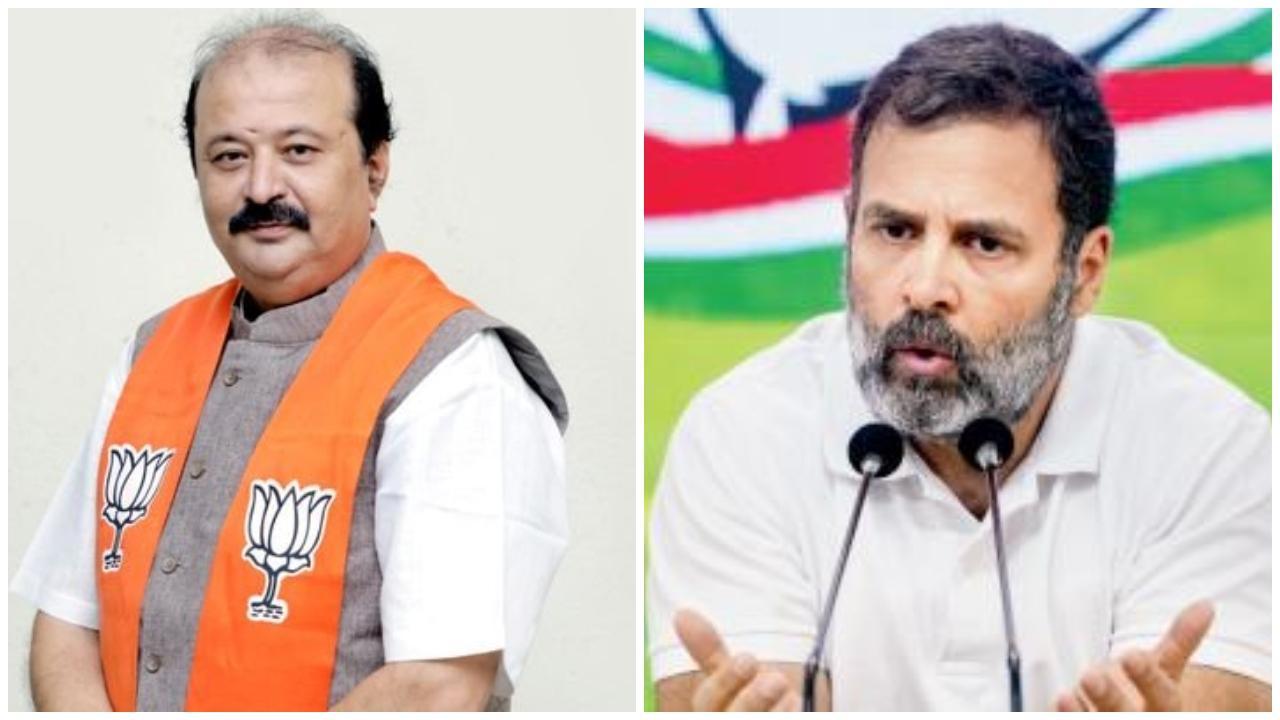 પૂર્ણેશ મોદી અને રાહુલ ગાંધી